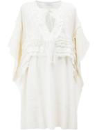 Faith Connexion Embroidered Mid-length Dress - Nude & Neutrals