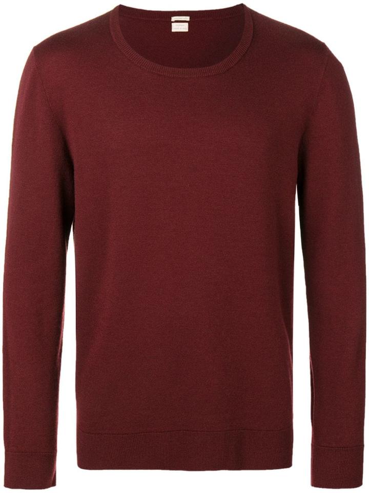 Massimo Alba Crew Neck Jumper - Red