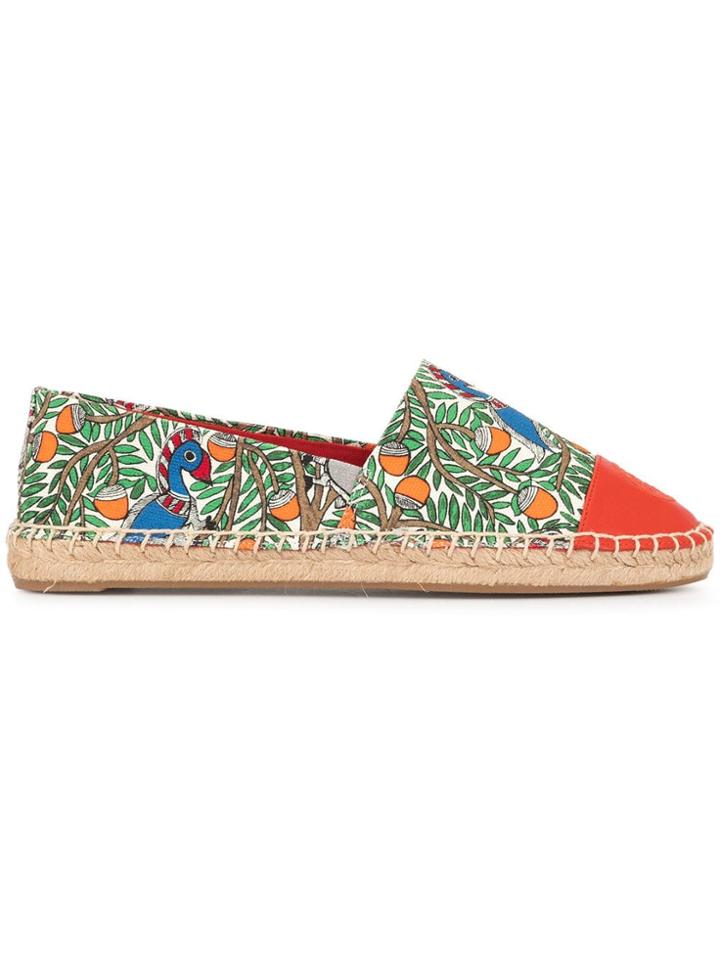 Tory Burch Colour-block Printed Espadrilles - Multicolour