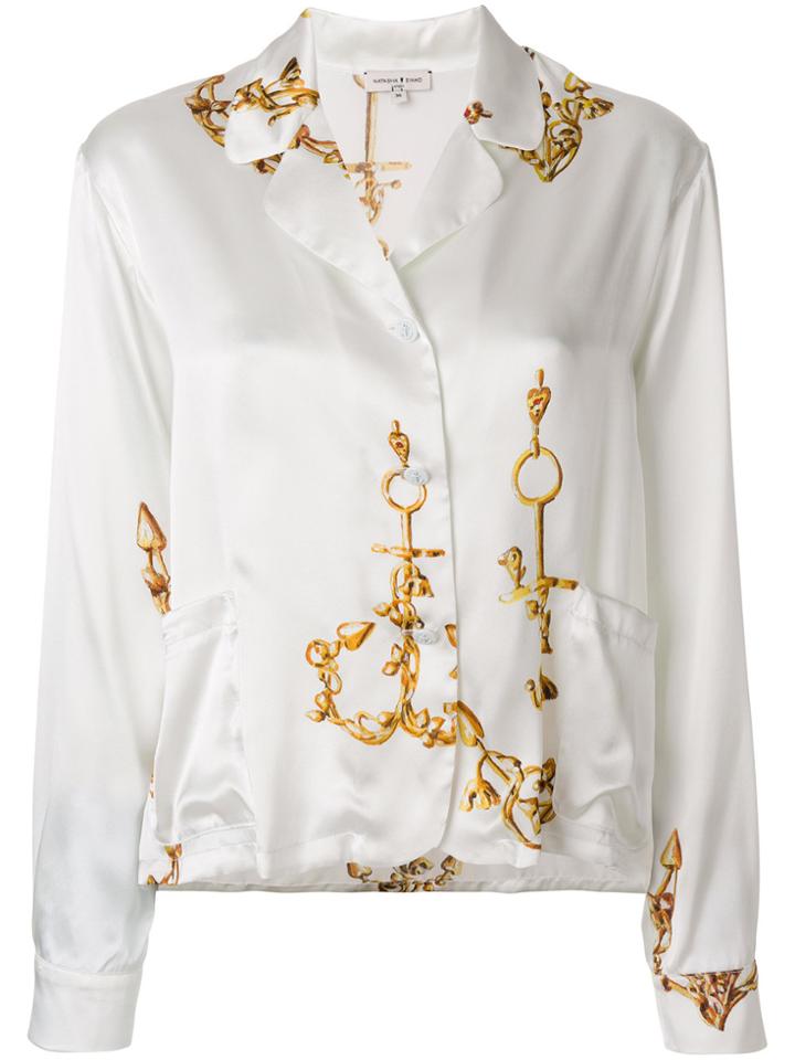 Natasha Zinko Jewellery Print Shirt - White
