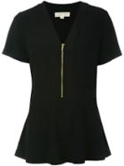 Michael Michael Kors Peplum Zipped Blouse