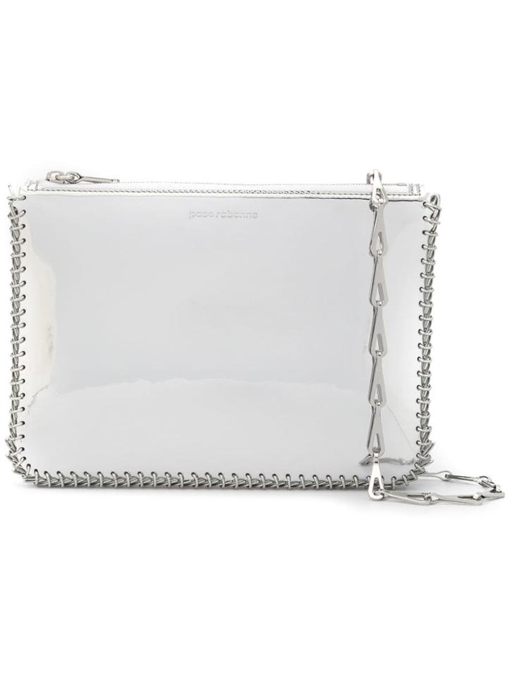 Paco Rabanne Metallic Clutch Bag - Grey