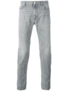 Maison Margiela Ripped Detailing Slim-fit Jeans - Grey