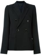 Vanessa Seward - Double-breasted Blazer - Women - Viscose/virgin Wool - 40, Women's, Black, Viscose/virgin Wool