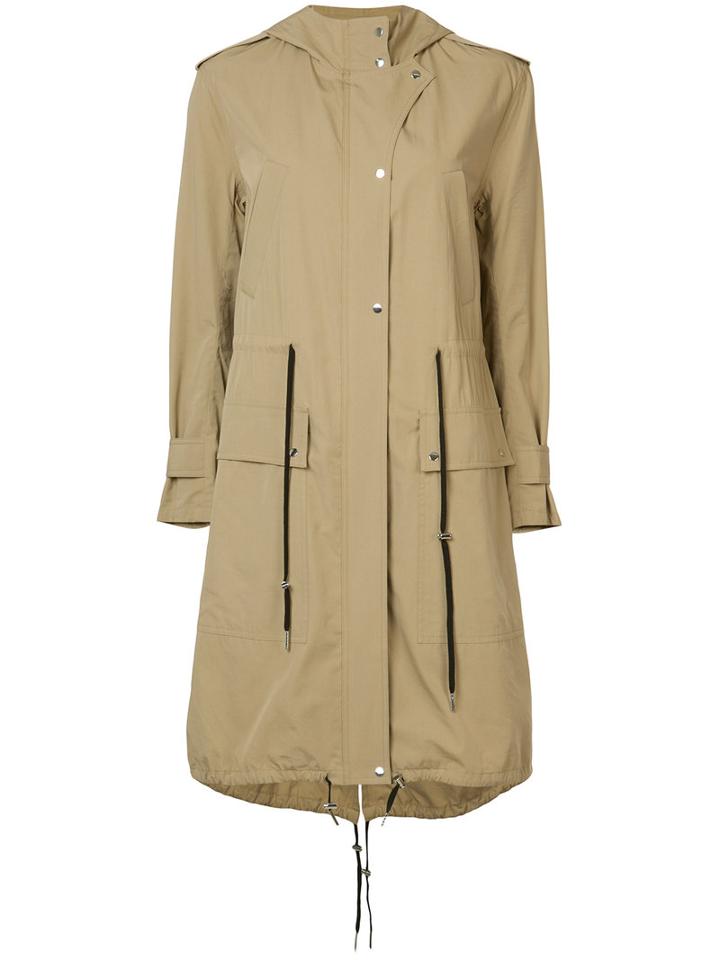 A.l.c. - Lightweight Parka Coat - Women - Cotton/viscose - 8, Brown, Cotton/viscose