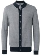 Eleventy - Contrasting Trim Cardigan - Men - Cotton - Xxxl, Blue, Cotton