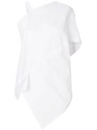 Lost & Found Ria Dunn Asymmetric Sleeve Blouse - White