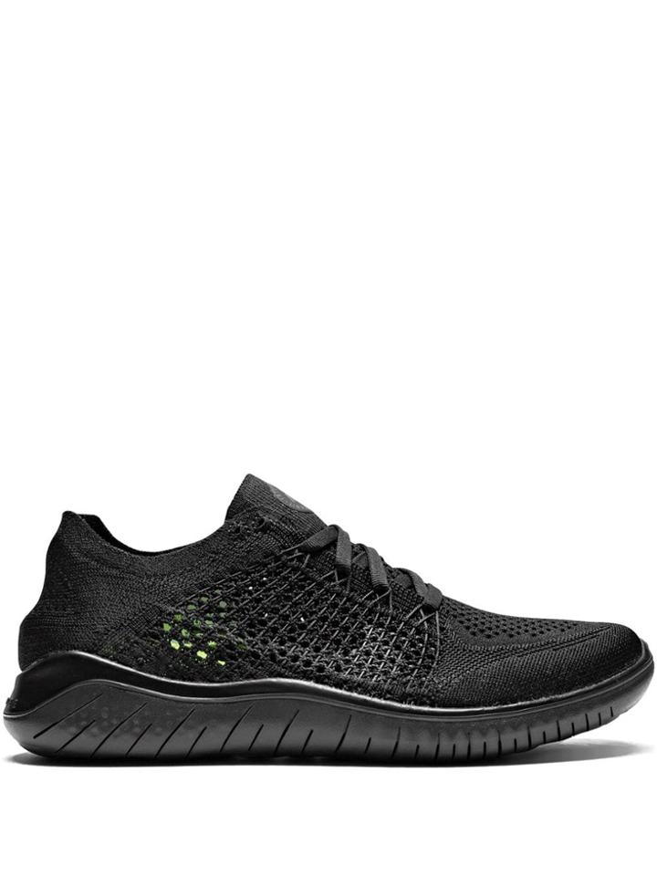 Nike Wmns Nike Free Rn Flyknit Sneakers - Black