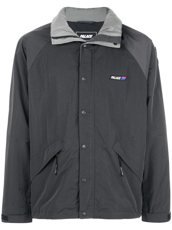 Palace Snap Buttoned Lightweight Jacket - Black
