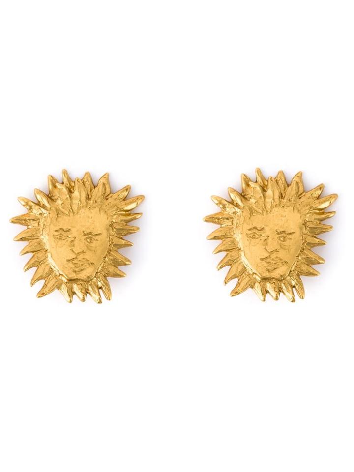 Yves Saint Laurent Vintage Sun Clip-on Earrings