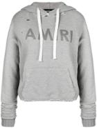 Amiri Logo Print Hoodie - Grey
