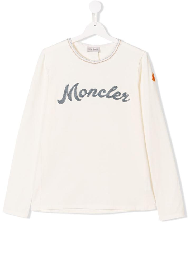Moncler Kids Teen Logo Patch T-shirt - White
