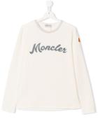 Moncler Kids Teen Logo Patch T-shirt - White