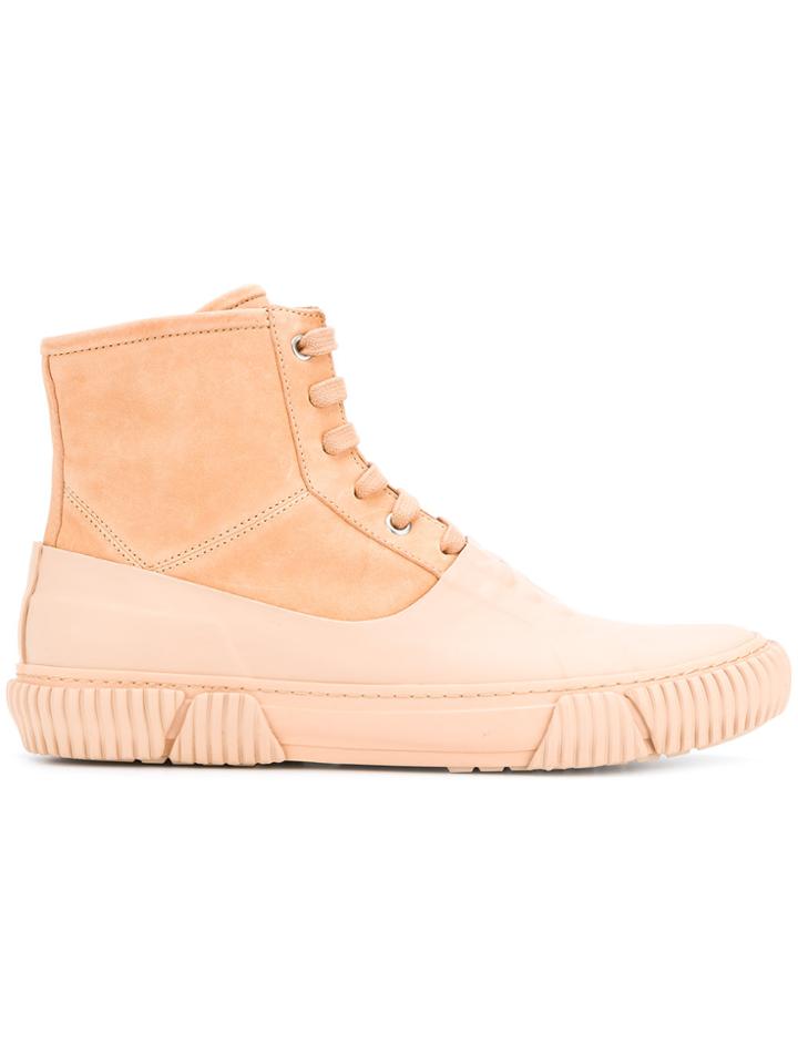 Both Covered Hi-top Sneakers - Nude & Neutrals