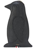 Thom Browne - Penguin Motif Clutch - Women - Calf Leather - One Size, Black, Calf Leather