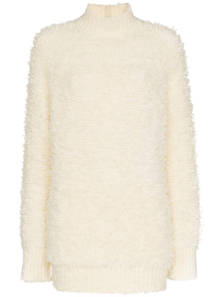 Marni Virgin Wool High Neck Sweater - White