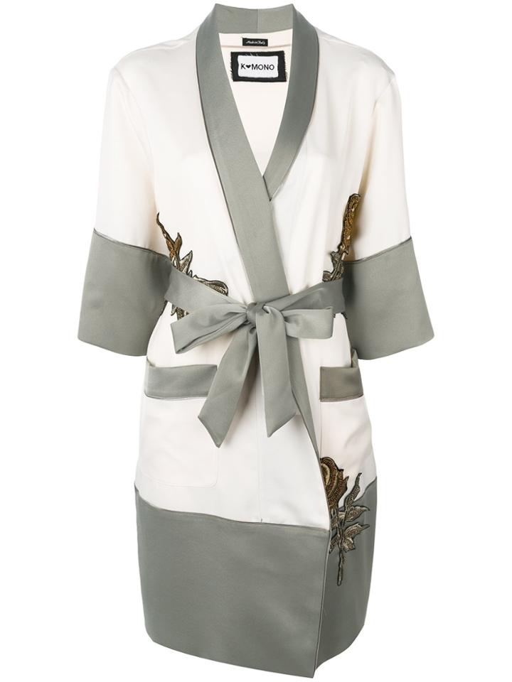 Caban Romantic Salvia Kimono Coat - Nude & Neutrals