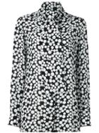 Dolce & Gabbana Dotted Print Blouse, Women's, Size: 42, Black, Silk