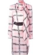 Emanuel Ungaro Belted Dress, Women's, Size: 42, Pink/purple, Silk