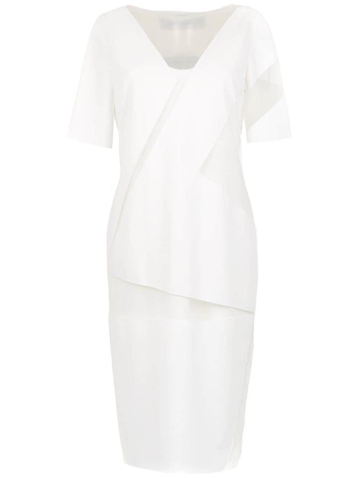 Gloria Coelho Geometric Midi Dress - White