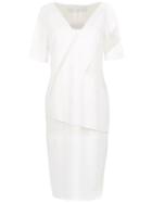 Gloria Coelho Geometric Midi Dress - White