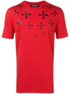 Neil Barrett Cross Motif T-shirt - Red