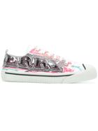 Burberry Patterned Low Top Sneakers - Multicolour