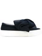 Joshua Sanders Mesh Bow Detail Sneakers - Blue