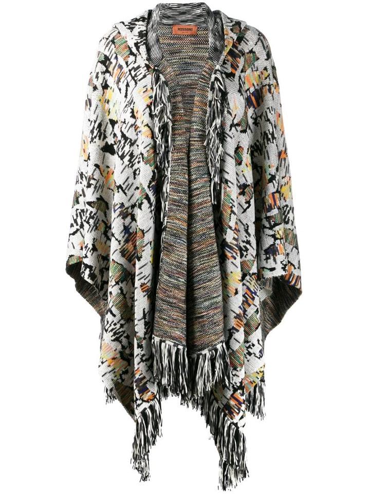 Missoni Fringed Cardi-coat - White