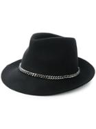 Stella Mccartney Chain Embellished Hat - Black