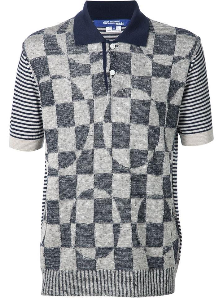 Junya Watanabe Comme Des Garçons Man Patch Polo Shirt