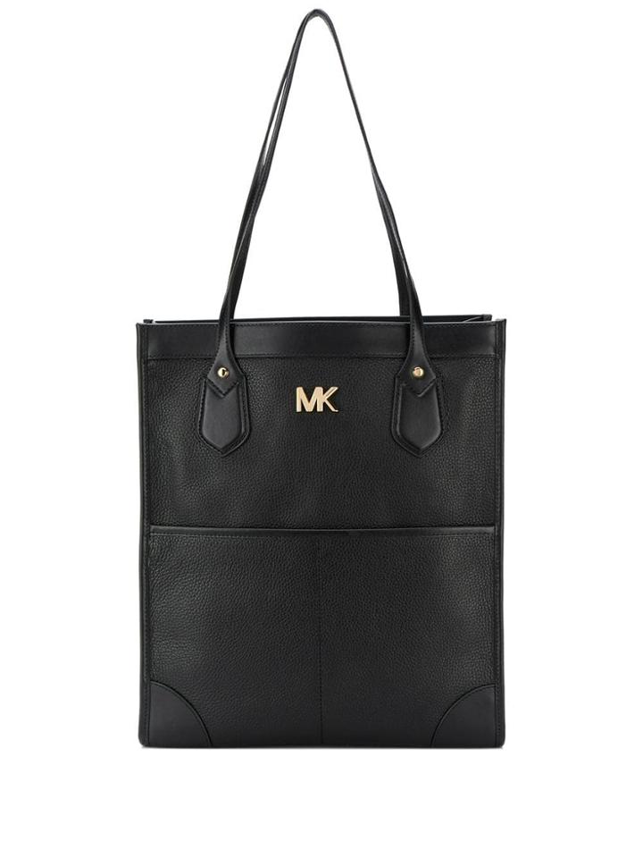 Michael Michael Kors Logo Plaque Tote Bag - Black