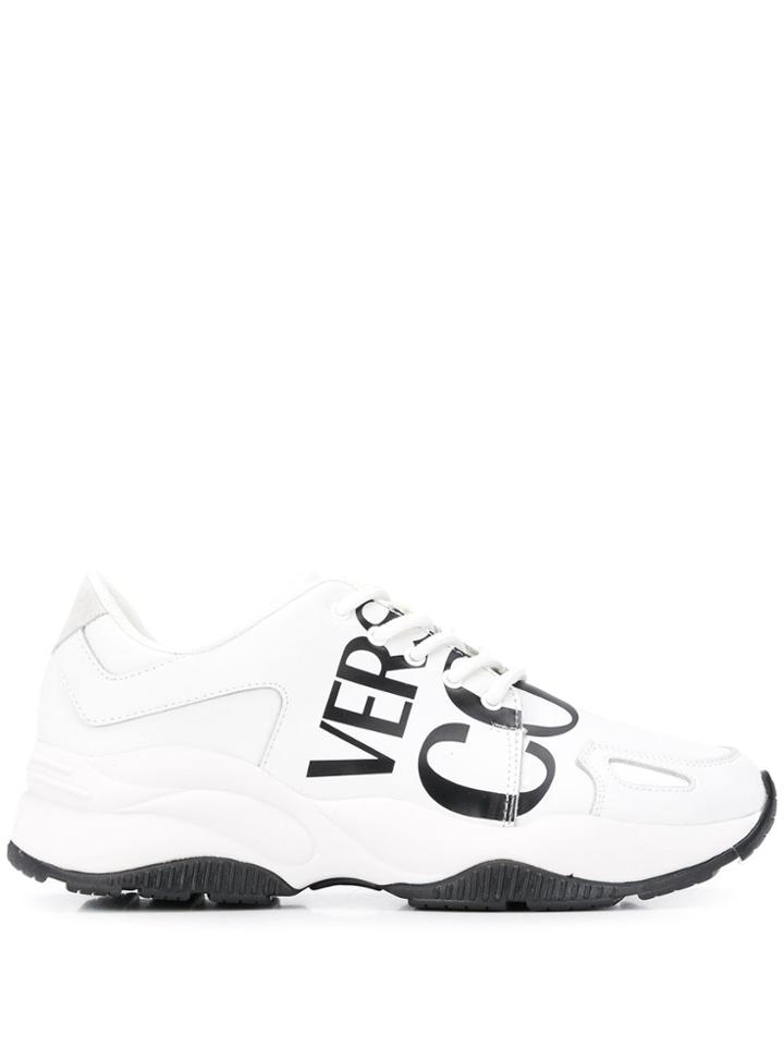 Versace Jeans Couture Logo Print Low-top Sneakers - White