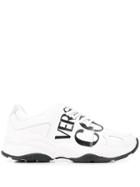 Versace Jeans Couture Logo Print Low-top Sneakers - White