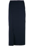 Alcaçuz Side Slit Pencil Skirt - Blue