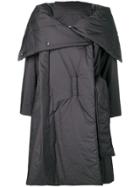 Issey Miyake Foldover Padded Coat - Black