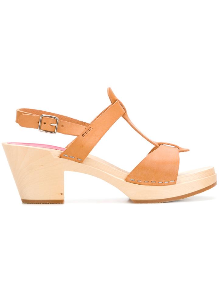 Swedish Hasbeens Greek Sandals - Brown