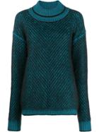 Tela Oversized Long-sleeve Sweater - Blue