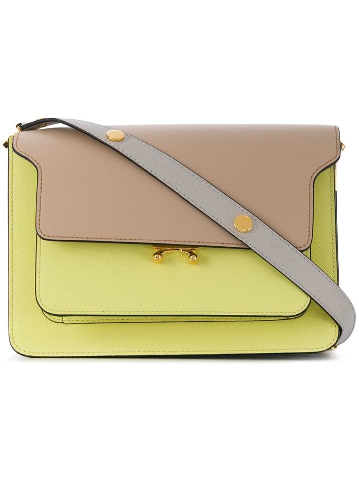 Marni Trunk Mini Shoulder Bag - Yellow
