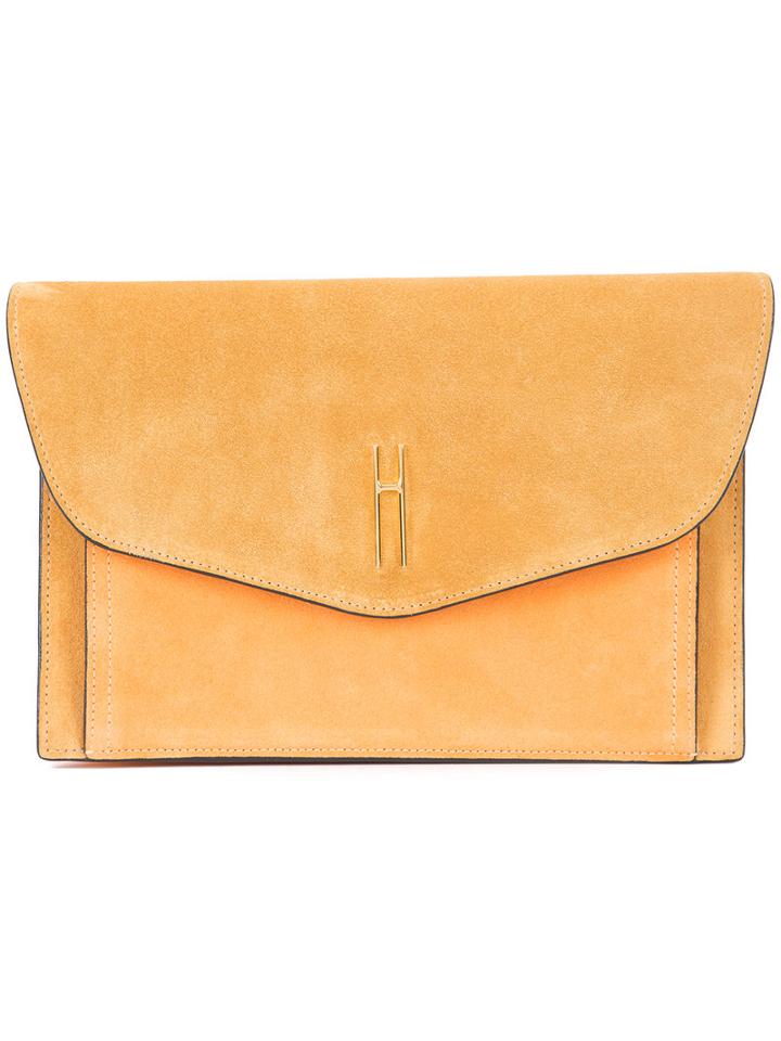 Hayward Bobby Clutch, Women's, Nude/neutrals, Calf Suede