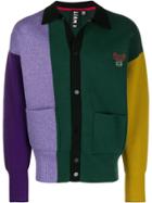 Liam Hodges Colour Block Cardigan - Green
