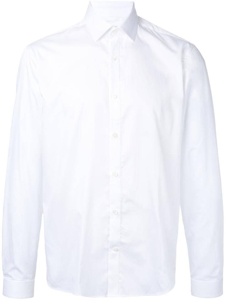 Plain Shirt - Men - Cotton - 42, White, Cotton, Cerruti 1881