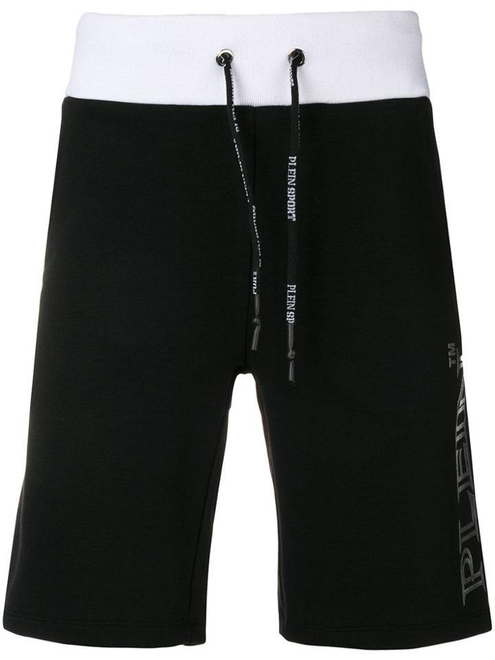 Plein Sport Statement Track Shorts - Black