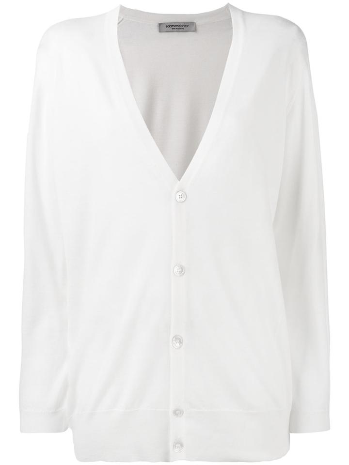 Edamame London - Twinset Cardigan - Women - Virgin Wool - 1, White, Virgin Wool