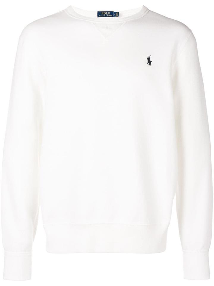 Polo Ralph Lauren Logo Jersey Sweatshirt - White