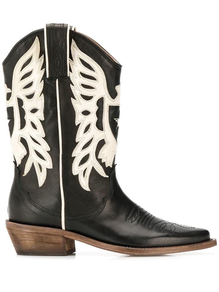 P.a.r.o.s.h. Western Boots - Black