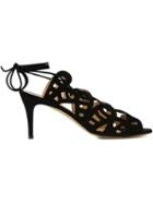 Bionda Castana 'nicolette' Laser Cut Lace Up Sandals