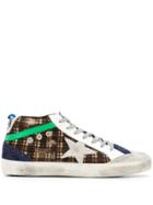 Golden Goose Checked Sneakers - Brown