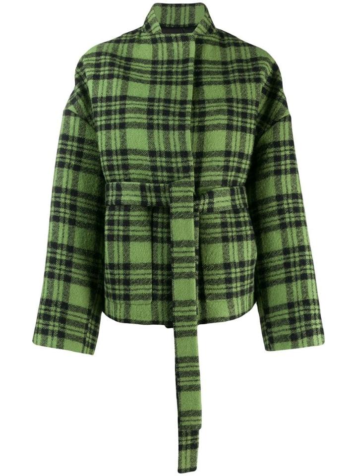 Christian Wijnants Caspir Checked Print Jacket - Green