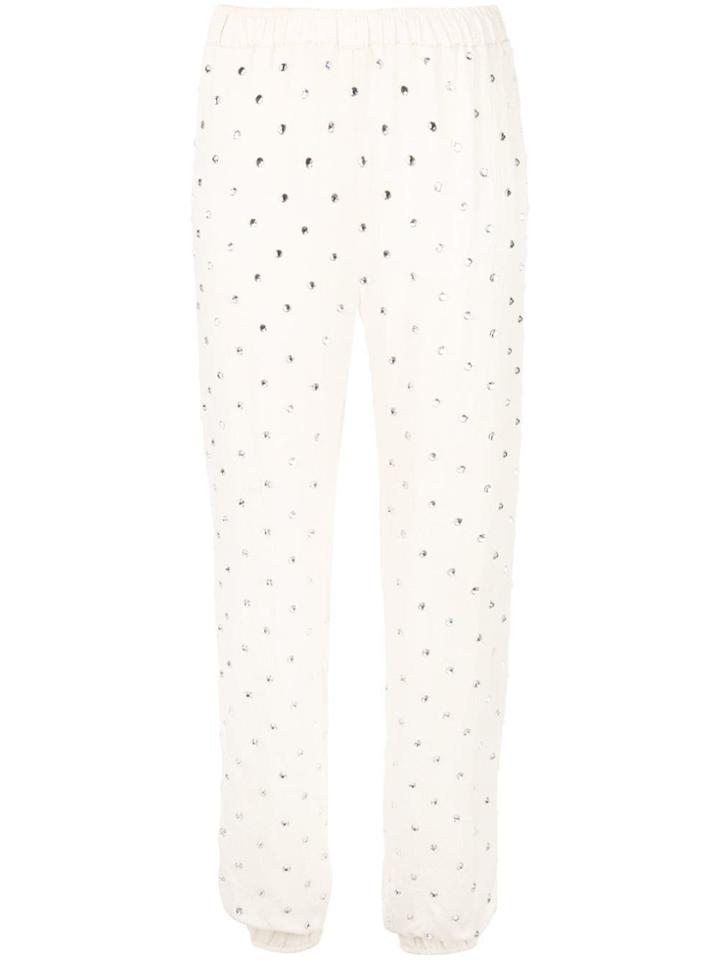 Haney Colette Embellished Trousers - Neutrals